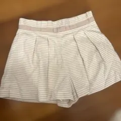 ViS 테두리 무늬 반바지 베이지