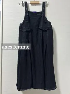 k0579 axes femme デニムジャンスカ　ブラック