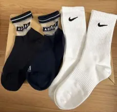 靴下　NIKE アディダス　4足セット
