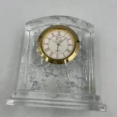 POLA フランス製のクリスタル・ダルククリスタル置時計