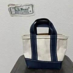 超珍品／70s／LLBEAN／ミニトートバッグ／旧タグ／NAVY／希少 