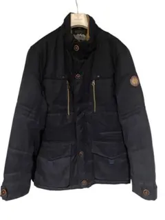 NARANNBU ダウンジャケット メンズ 裏ボア 暖かい ネイビー Lサイズ