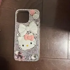 ハローキティ ビーズ装飾 iPhoneケース　16promax
