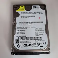 Western Digital 160GB 2.5インチ HDD ジャンク中古