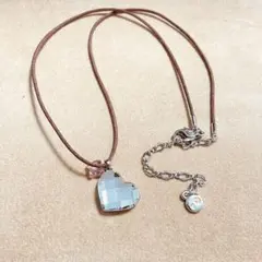 【美品】スワロフスキー ハートバタフライ ネックレス