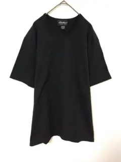 エディーバウアー　未使用品　Tシャツ　メンズM　無地　黒　美品　綿　ポリウレタン