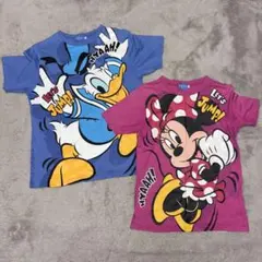 ディズニーリゾート　ミニー　ドナルド　半袖Tシャツ ユニセックス　S L ペア