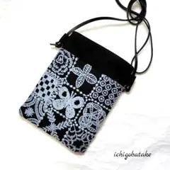 ミナペルホネン　ハンドメイド　スマホポーチ forest tile