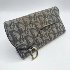 ✨極美品✨】クリスチャンディオール 長財布 トロッター ネイビー