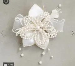 コサージュ 東京ソワール ブローチ セレモニーに華を、ゆれるパールコサージュ