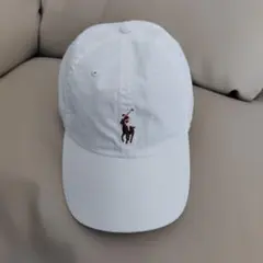 【美品】POLO RALPH LAUREN ホワイト マルチカラーポニーロゴ