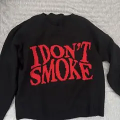 I DON'T SMOKE ニットセーター