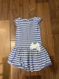petit bateau ストライプ 半袖ワンピース