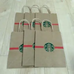 スターバックス クラフト紙バッグ 6枚セット
