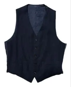 ネイビー Vネック スーツベスト