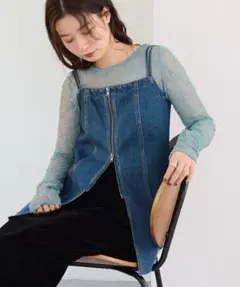 お値下げ‼️新品 タグ付 Kastane カスタネ デニムビスチェ チュニック