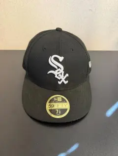 New Era 59FIFTY ブラックキャップ 7 1/8