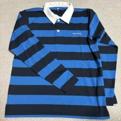 mont-bell ストライプポロシャツ 160