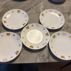 リラックマ 皿 5枚セット ジョーシンノベルティ