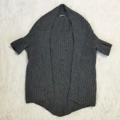 【美品】theory luxe 五部袖 ロングニットカーディガン アルパカ混のサムネイル