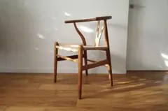 極美品・希少【ヴィンテージ 70年代 yチェア】オーク ペーパーコード新品