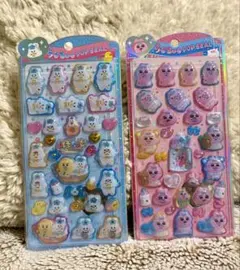 正規品　うるちゅるポップシール 2枚セットおぱんちゅうさぎ　んぽちゃむ