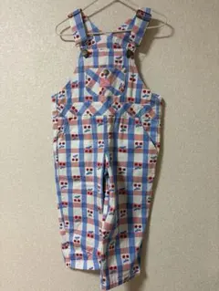 futafuta バースデイ　チェック柄オーバーオール 90サイズ