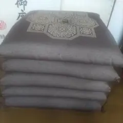 西川特製 座布団5枚と大阪西川夏用座布団カバー5枚セット 八反判 59×63cm