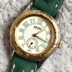 ホ*》様 KENZO KN-7504 アナログ腕時計 グリーン