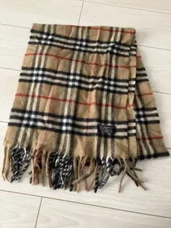 Burberrys チェック柄 マフラー 100%ラムウール