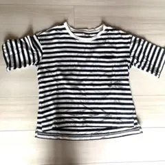 無印良品 ボーダーT ストライプ Tシャツ