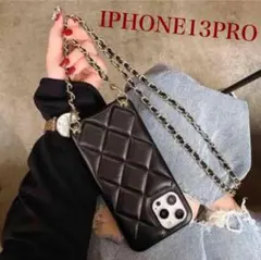 iPhone13Proケース キルティング ショルダー スマホショルダー 韓国