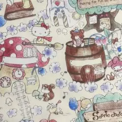 ハローキティ プリント生地