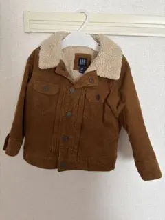 GAP コーデュロイ ボア襟ジャケット 90cm