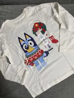 新品　ブルーイ Bluey クリスマスTシャツ　110cm 5歳
