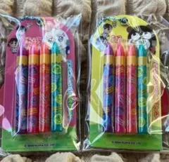 新品未開封 不二家 4本チョコえんぴつ ミニチュアキーホルダー コロコロフレンズ