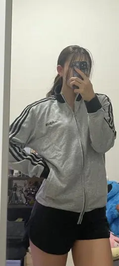 adidas ジップアップジャケット XL グレー