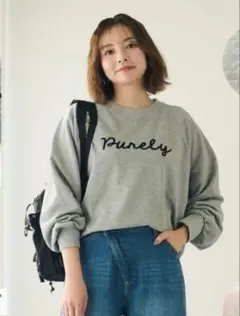 値下げ‼️marieさんCLOSSHIコラボ　ロゴスウェット　L