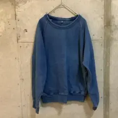 【レア】UNIQLO インディゴ染め スウェット XS フェード感 古着MIX
