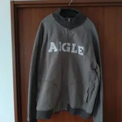 AIGLE グレー XL ジップアップ トレーナー