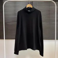 90s ポロバイラルフローレン タートルネック ロング Tシャツ 黒 無地