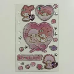 マイメロディ マイメロ ピアノ キラキラジュエルシール バレエコア サンリオ