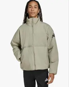 adidas プリマロフト パデットジャケット XL シルバーペブル　ダウン