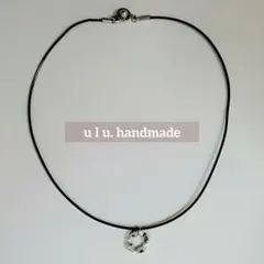 ハンドメイド ネックレス 天然石 925 レザー