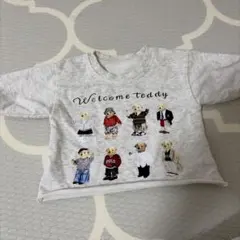 Welcome Teddy ベア柄 トレーナー