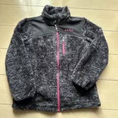 DKNY フリースジャケット グレー　ブラック　ピンク