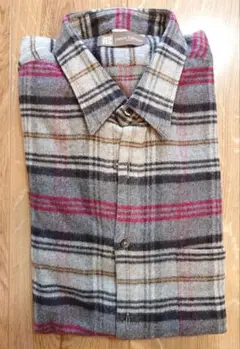 【良品】pierre balmain メンズ ネルシャツ 長袖 Lサイズ 秋冬