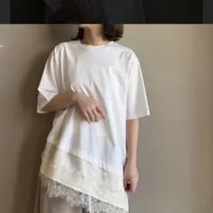 CYNICAL レース切替プルオーバー 半袖 Tシャツのサムネイル