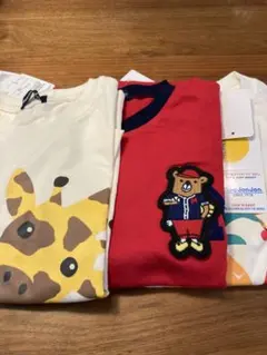 新品　Moujonjon キッズ Tシャツ 3枚セット　120サイズ