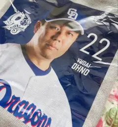 中日ドラゴンズ 22大野雄大 BIGカプセル ガチャ ボール&マフラータオル